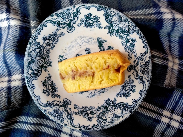 Asian Peanut Pancake on the plate Indonesian culinary Food