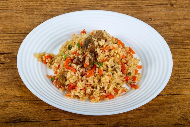 Asian rice Plov