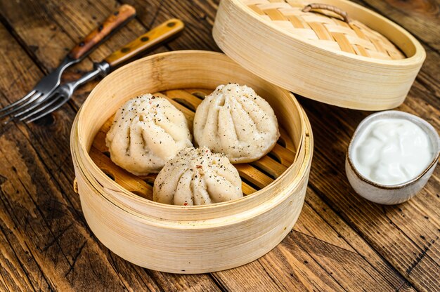 Asian steamed dumplings