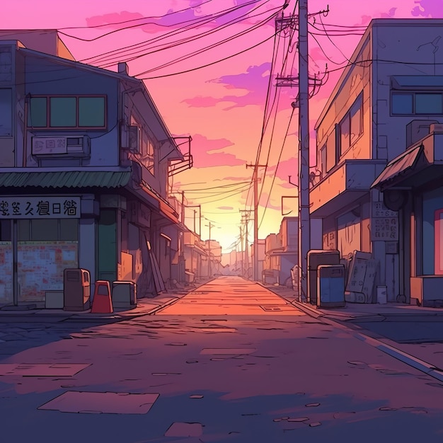 Japan Street Anime Scenery by YasminYuriko on DeviantArt