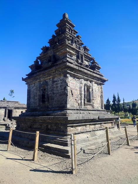 Photo asian temples temanggung java indonesia