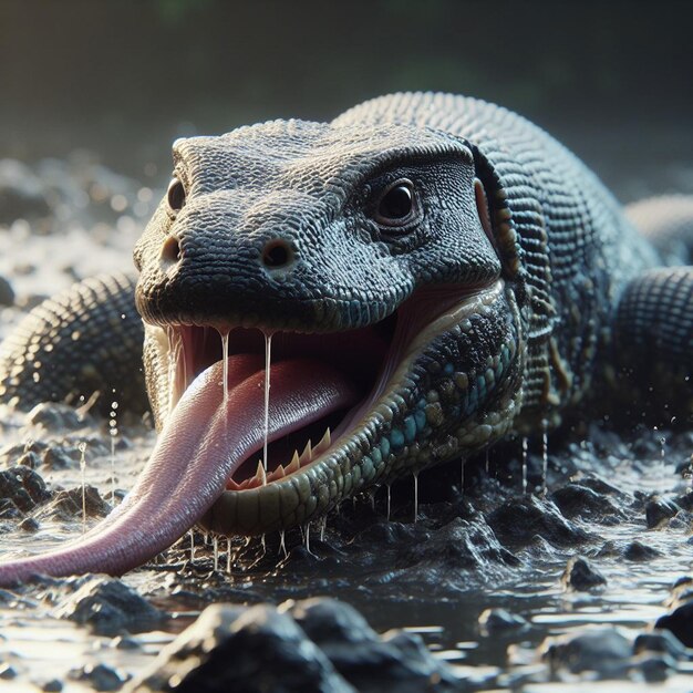 Asian water monitor