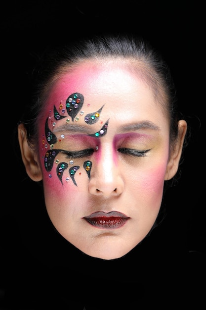 Photo asian woman fashion makeupxd