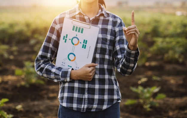 Asian woman and man farmer working together in organic hydroponic salad vegetable farm using tablet inspect quality of lettuce in greenhouse garden Smart farming