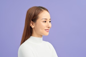 Asian woman smiling happy portrait