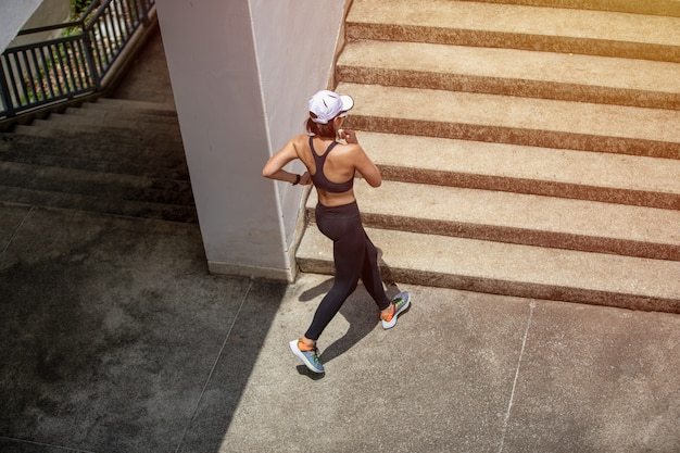 Asian women Running and jogging during outdoor on city run