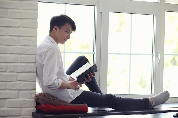 Asian young man student