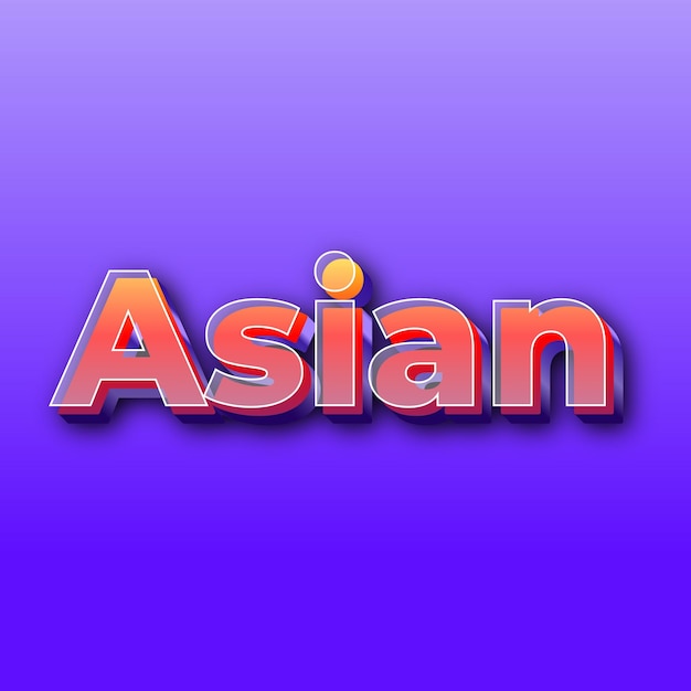 AsianText effect JPG gradient purple background card photo