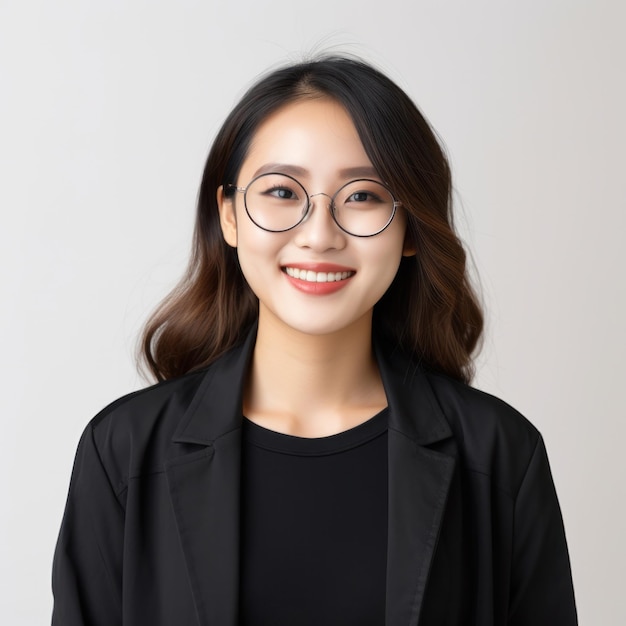 Asisan business girl isolated