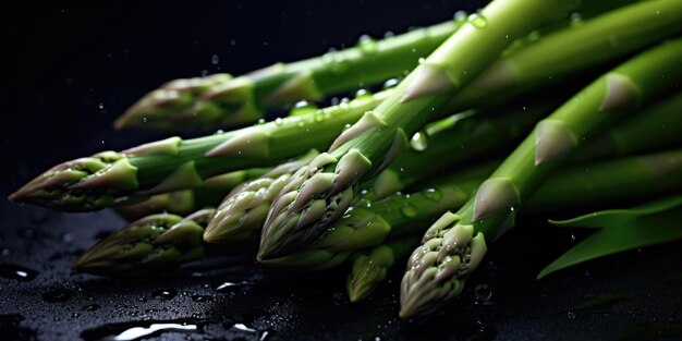 Foto primo piano degli asparagi foto di alta qualità vegetarismo ia generativa