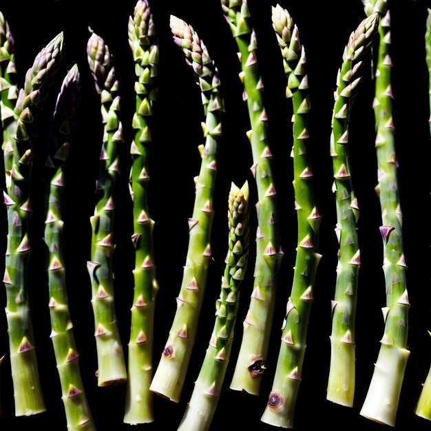 Photo asparagus fresh raw organic vegetable