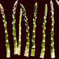 Photo asparagus fresh raw organic vegetable