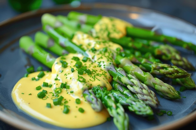 Asparagus in Hollandaise Sauce Delicious Brunch Dish from the Countryside 32 aspect ratio