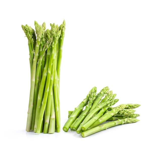 Asparagus isolated on white surface