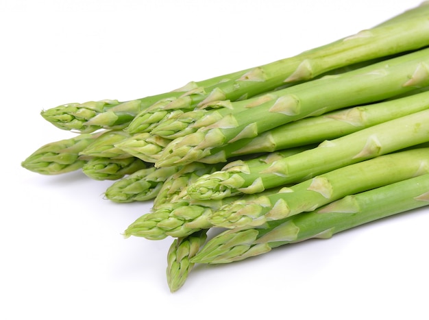 Asparagus isolated on white surface