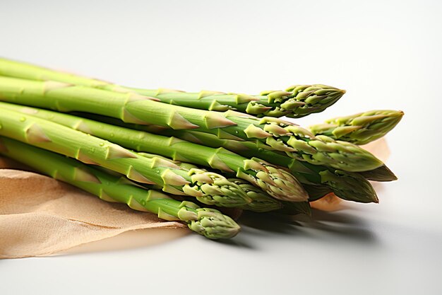 Asparagus Raw organic vegetable isolated on background