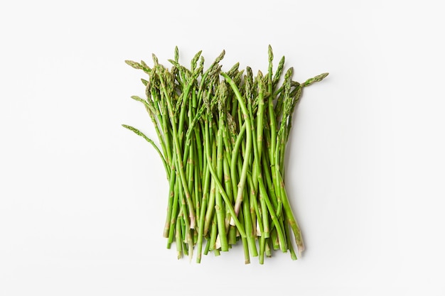 Asparagus stalks isolated