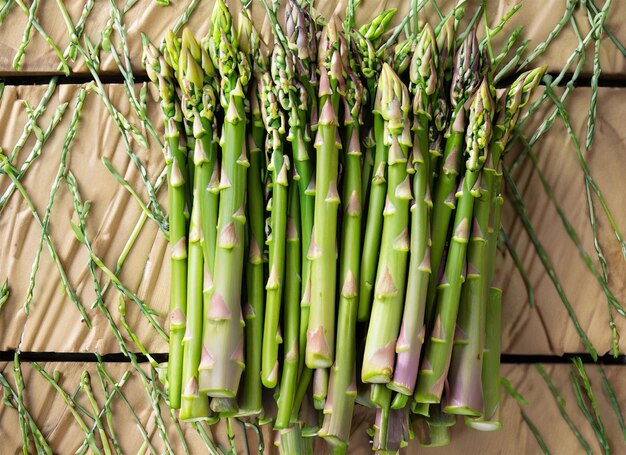 asparagus top view