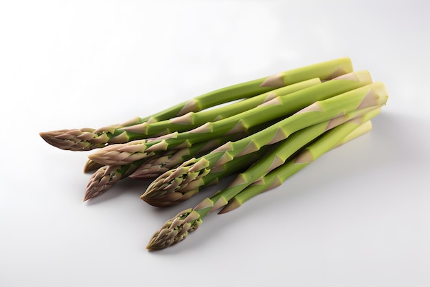 asparagus on white background