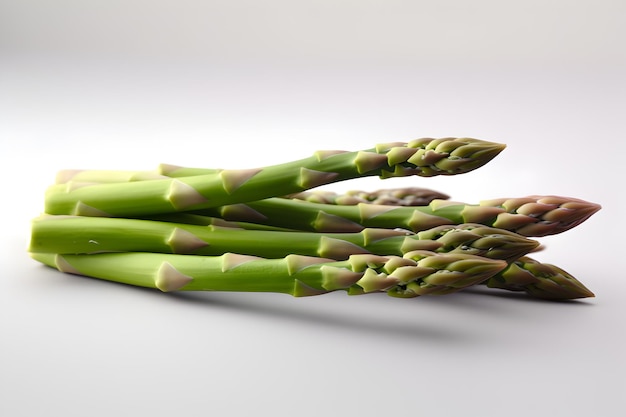 asparagus on white background