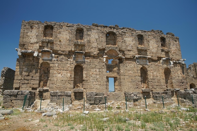 Antalya Turkiye의 아스펜도스 고대 도시