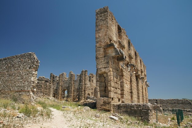 Antalya Turkiye의 아스펜도스 고대 도시