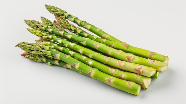 asperges op een witte achtergrond