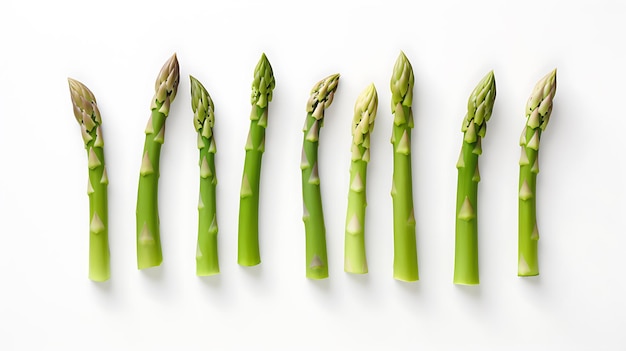 Asperges op witte achtergrond