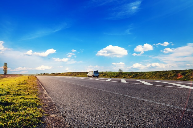 Photo asphalt highway road