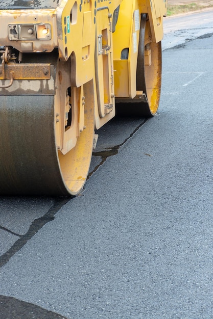 Asphalt road construction