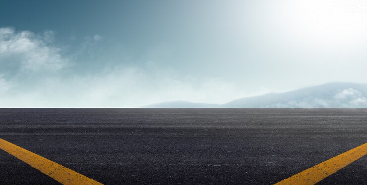 Photo asphalt road and sky background