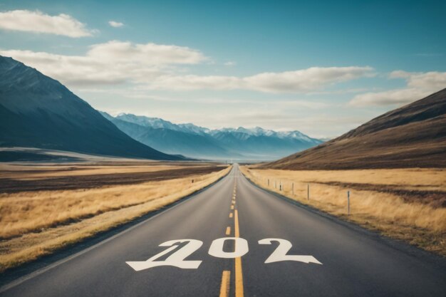 Asphalt road and sky