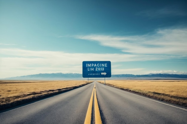 Asphalt road and sky