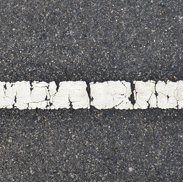 asphalt road texture with white stripe