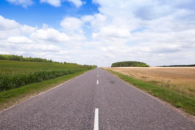 Asphalt rural road