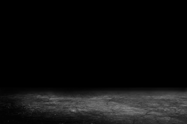 Asphalt surface, racetrack on a black background