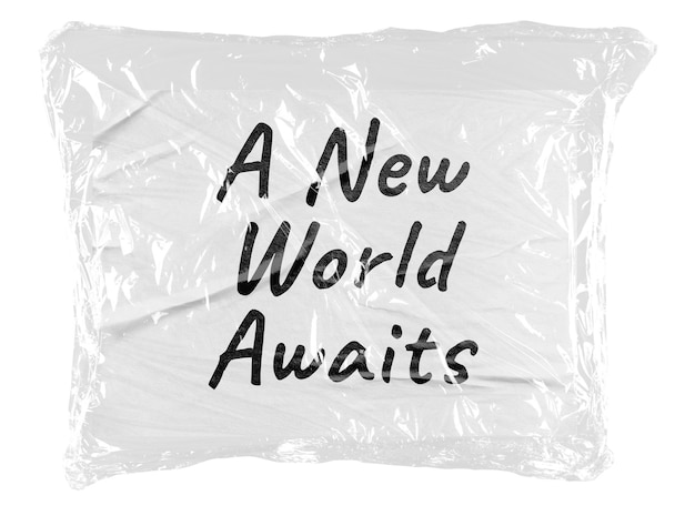 aspirations png word sticker plastic covered message transparent background