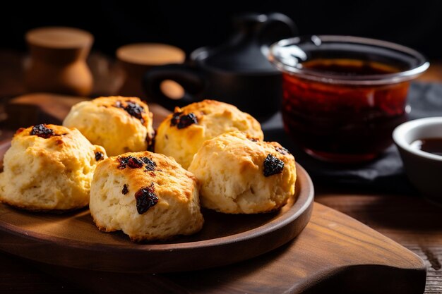 Assam Black Tea with Scones