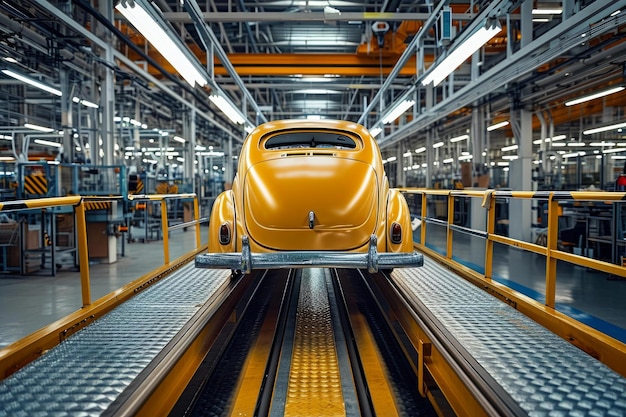 Assembly line car Generate Ai
