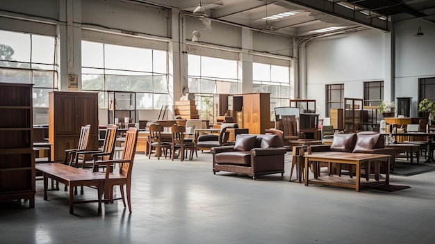 Assembly manufacturing furniture factory