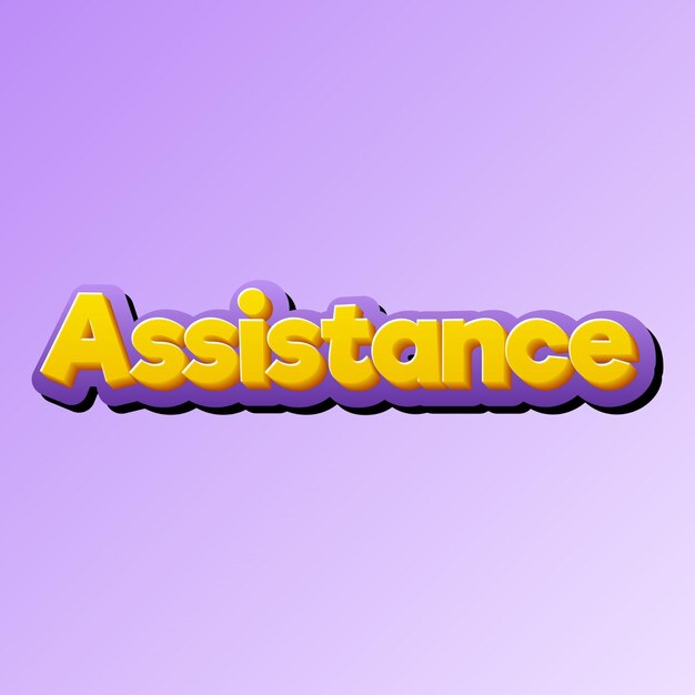 Assistance Text effect Gold JPG attractive background card photo