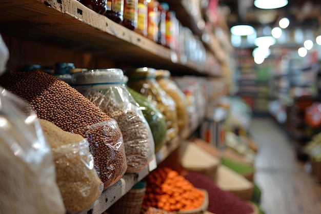 Assorted Bean Containers Populate the Store Shelves