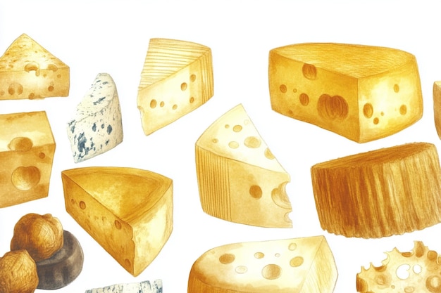 assorted cheese selection