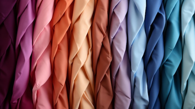 Assorted Colored Fabric Swatches