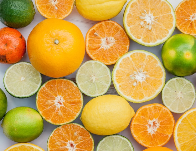 Assorted fresh citrus fruits