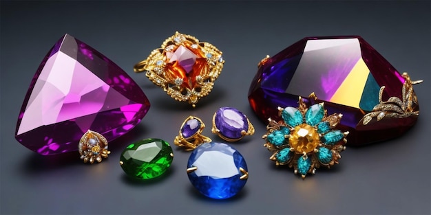 Assorted imitation gems