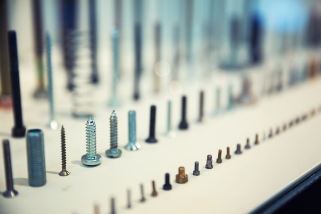 Photo assorted industrial screws