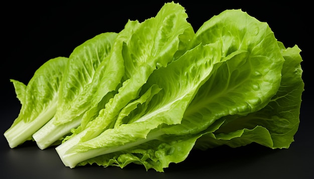 Assorted Lettuces Isolated on White Background