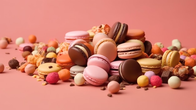 Assorted macarons