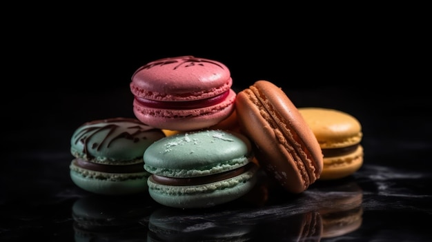 Assorted macarons